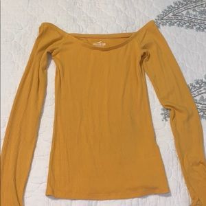 Hollister Mustard Slim Tee